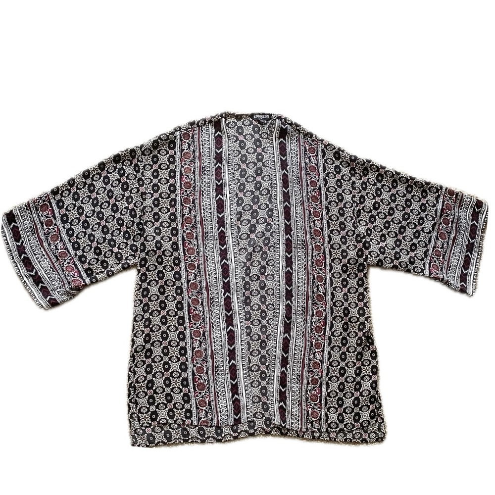 NWOT Express Bohemian Patterned Kimono Cardigan